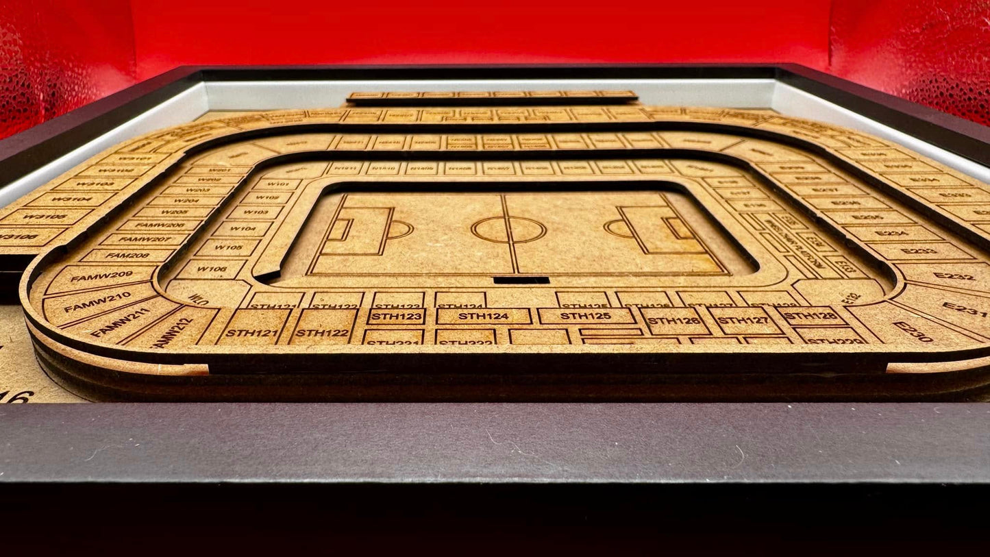 Old Trafford Layered Stadium