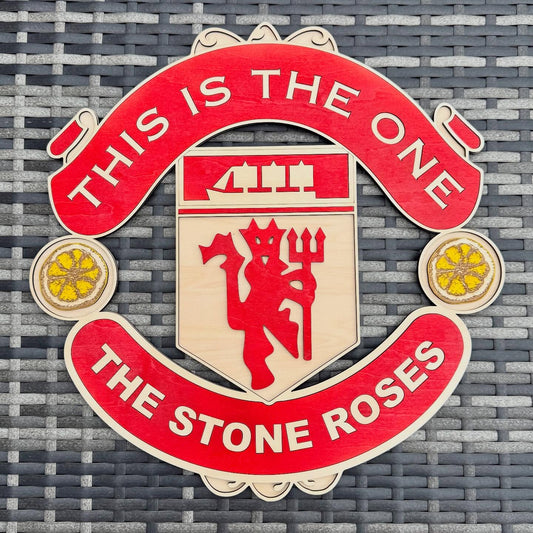 Stone Roses Football Plaque